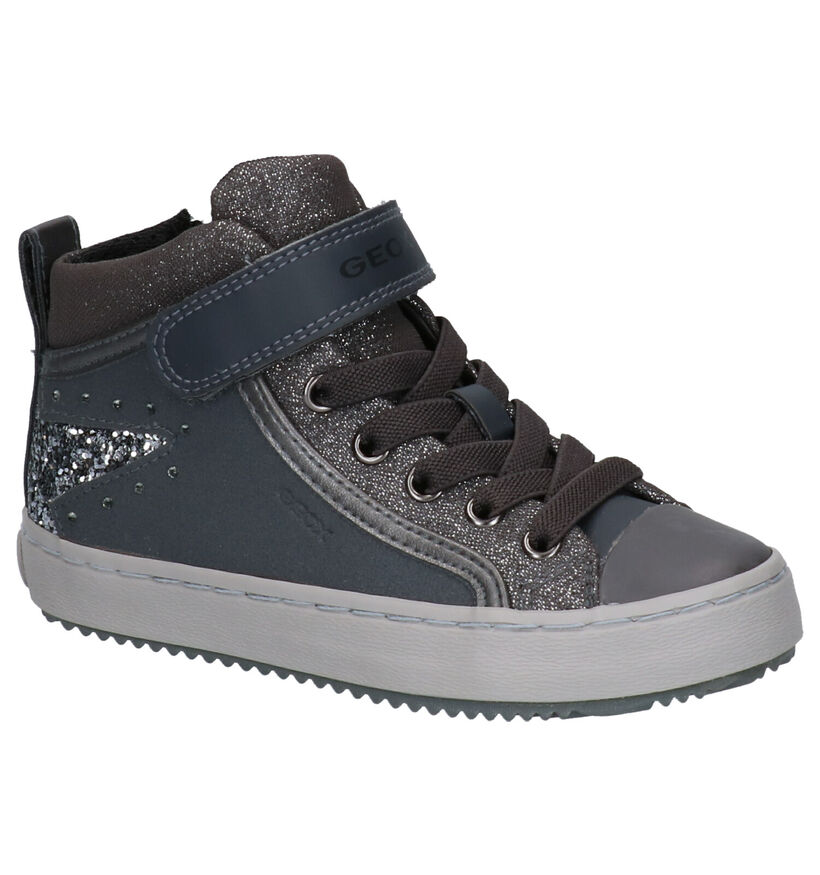 Geox Kalispera Zwarte Sneakers in kunstleer (295242)