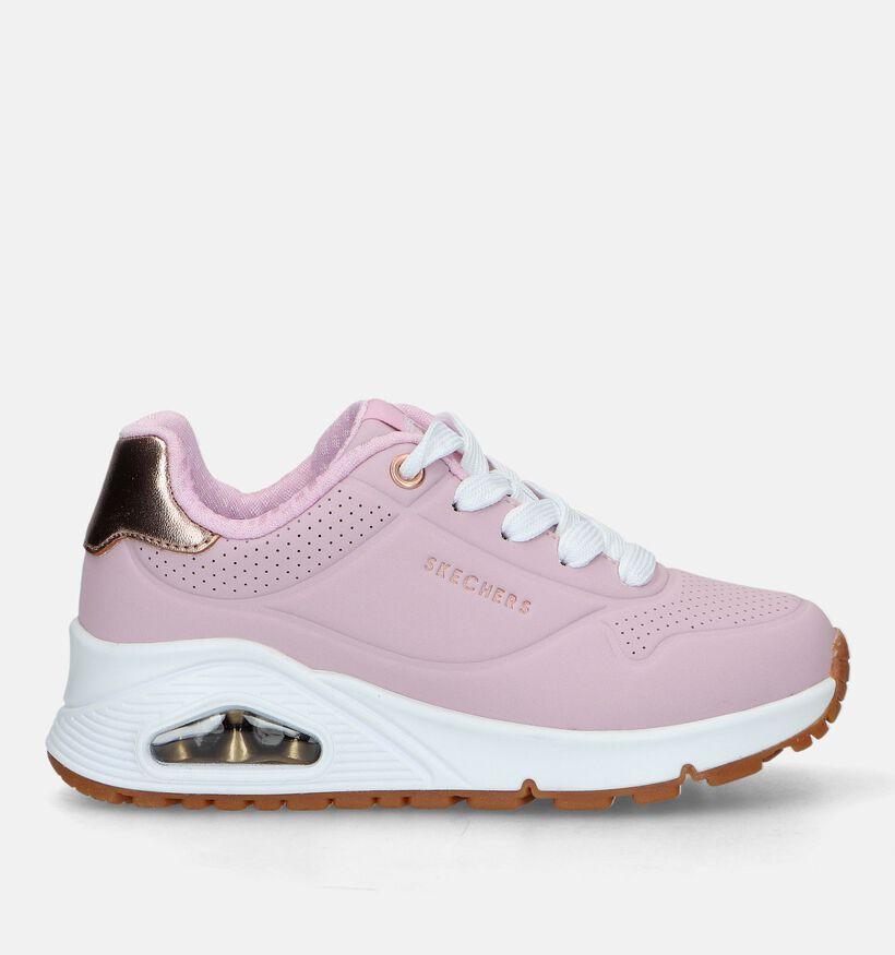 Skechers Uno Gen1 Shimmer Away Roze Sneakers voor meisjes (334313)