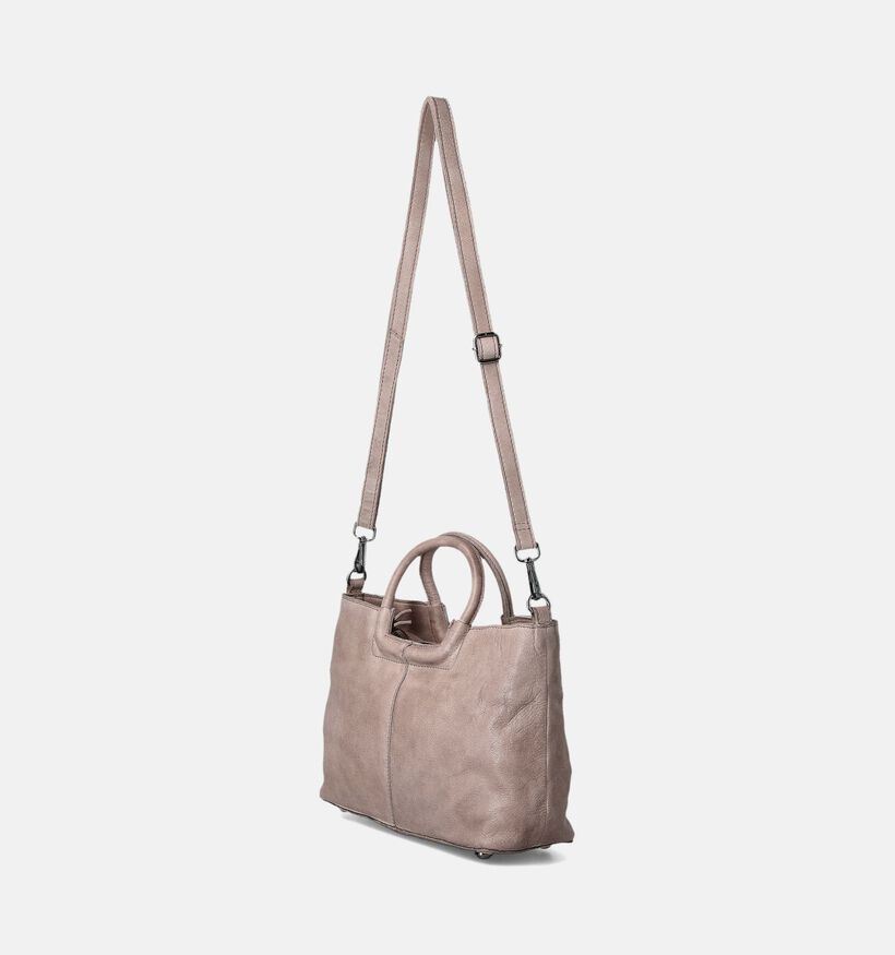 Bear Design Sac à main en Taupe pour femmes (358926)