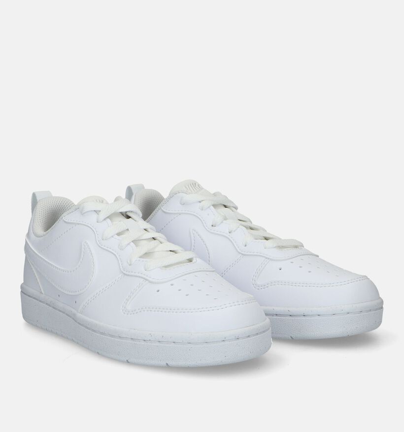 Nike Court Borough Baskets en Blanc pour filles, garçons (328369)