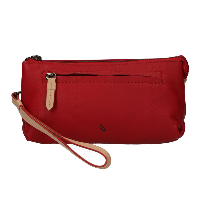 Abbacino Porte- monnaie zippé en Rouge en cuir (274327)