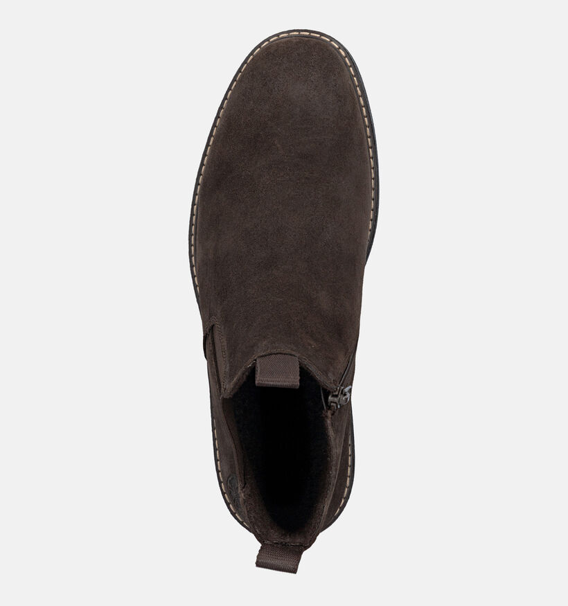 Rieker Bottines Chelsea en Brun fonc&eacute; pour hommes (379830) - pour semelles orthop&eacute;diques