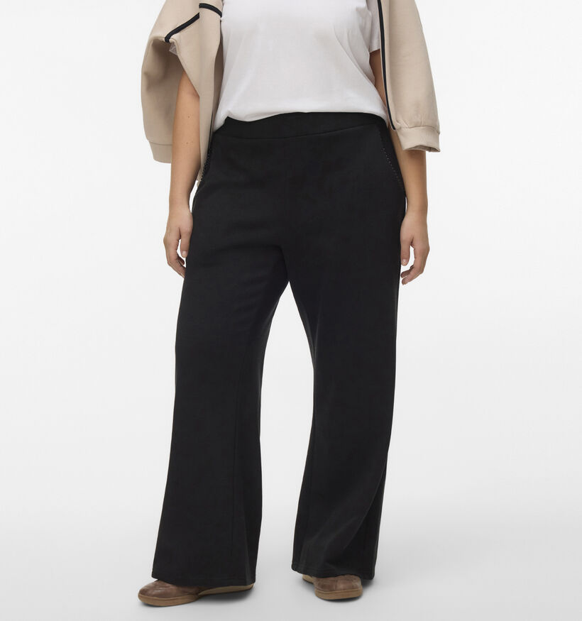 Vero Moda Curve Daisy Pearl Zwarte Joggingbroek voor dames (366240)