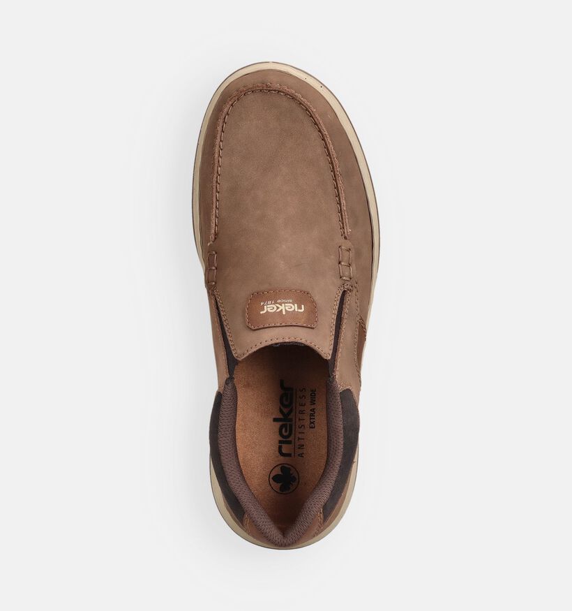 Rieker Chaussures confort en Taupe pour hommes (370490) - pour semelles orthop&eacute;diques