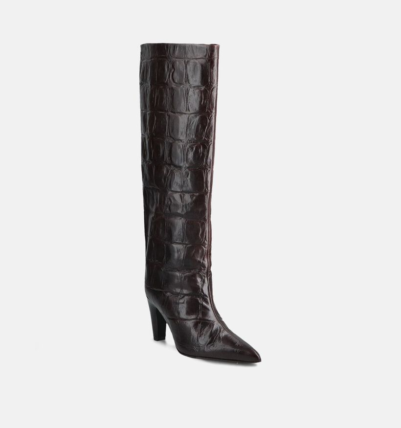 Bronx Donkerbruine Laarzen voor dames (371563)