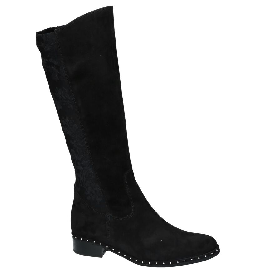 Gabor Bottes hautes en Noir en daim (231229)