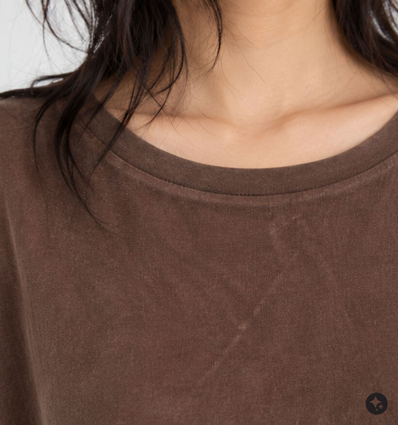 Ador&eacute; Constanza Donkerbruine T-shirt voor dames (384086)