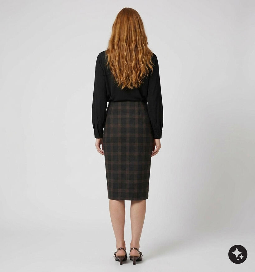 Vero Moda Malli Jupe mi-longue en Bleu fonc&eacute; pour femmes (379670)