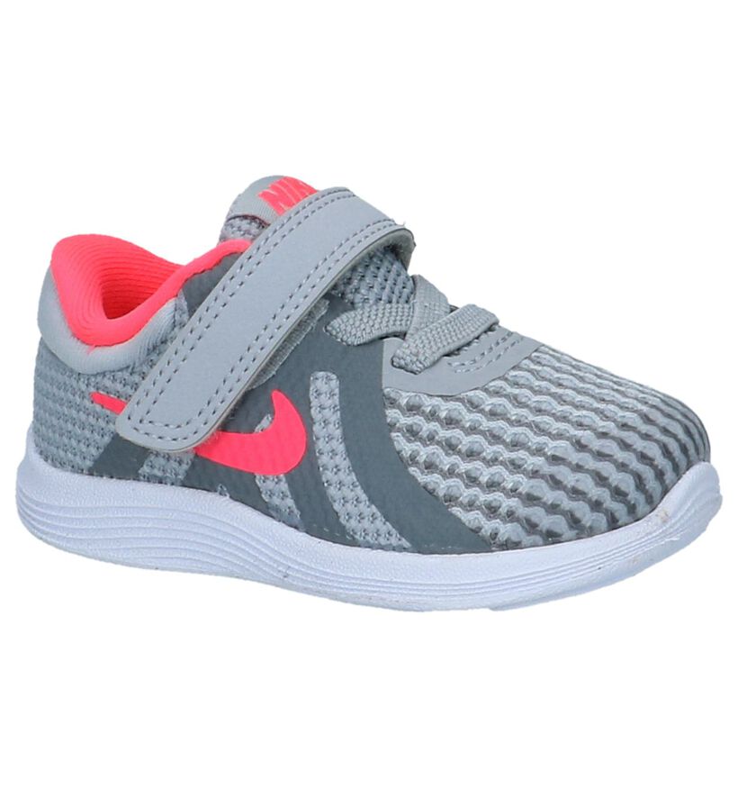 Grijze Babysneakers Nike Revolution in stof (222609)