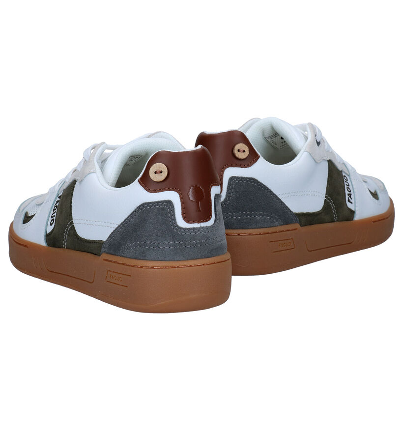 Faguo Ceiba Witte Sneakers in leer (281079)