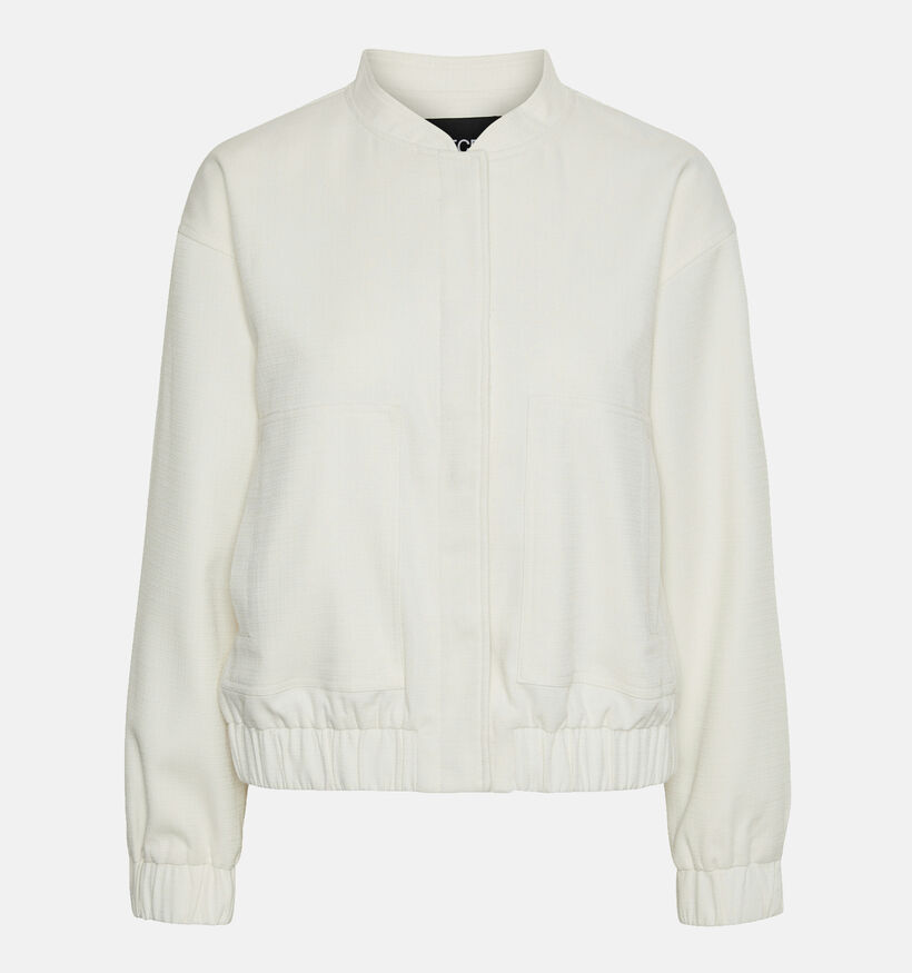 Pieces Annie Veste bomber en Écru pour femmes (351118)