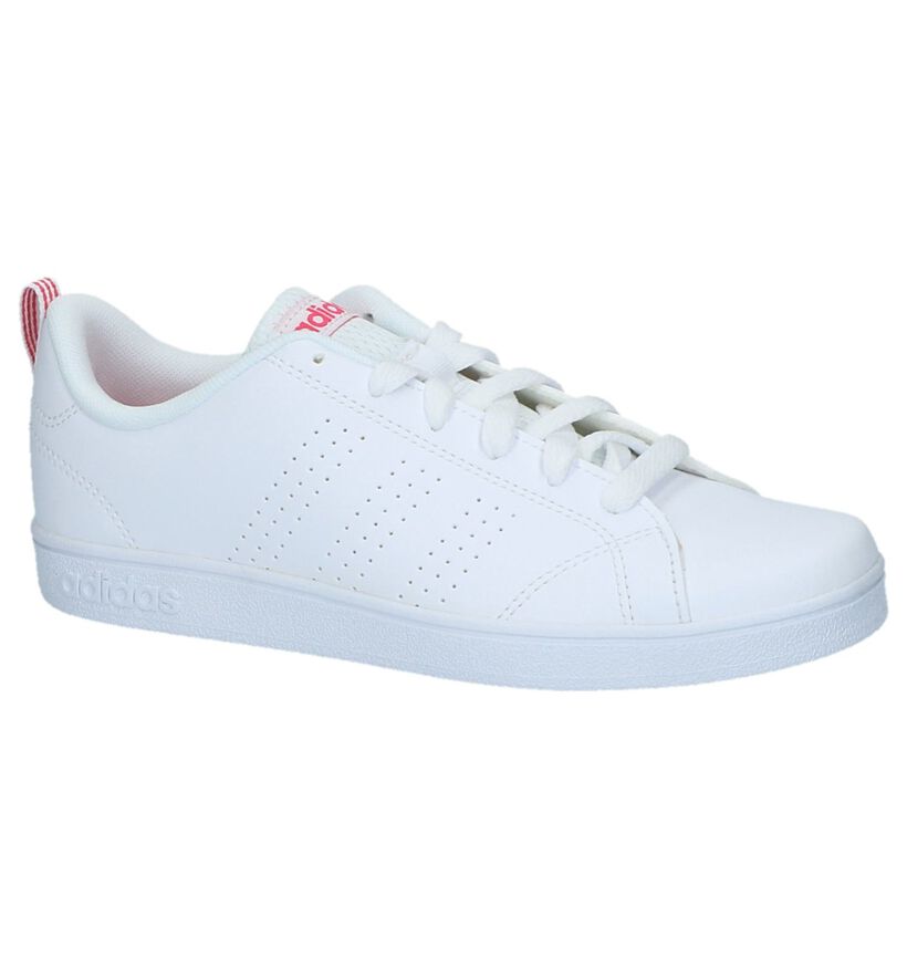 adidas VS Advantage Clean Baskets en Blanc en simili cuir (264227)