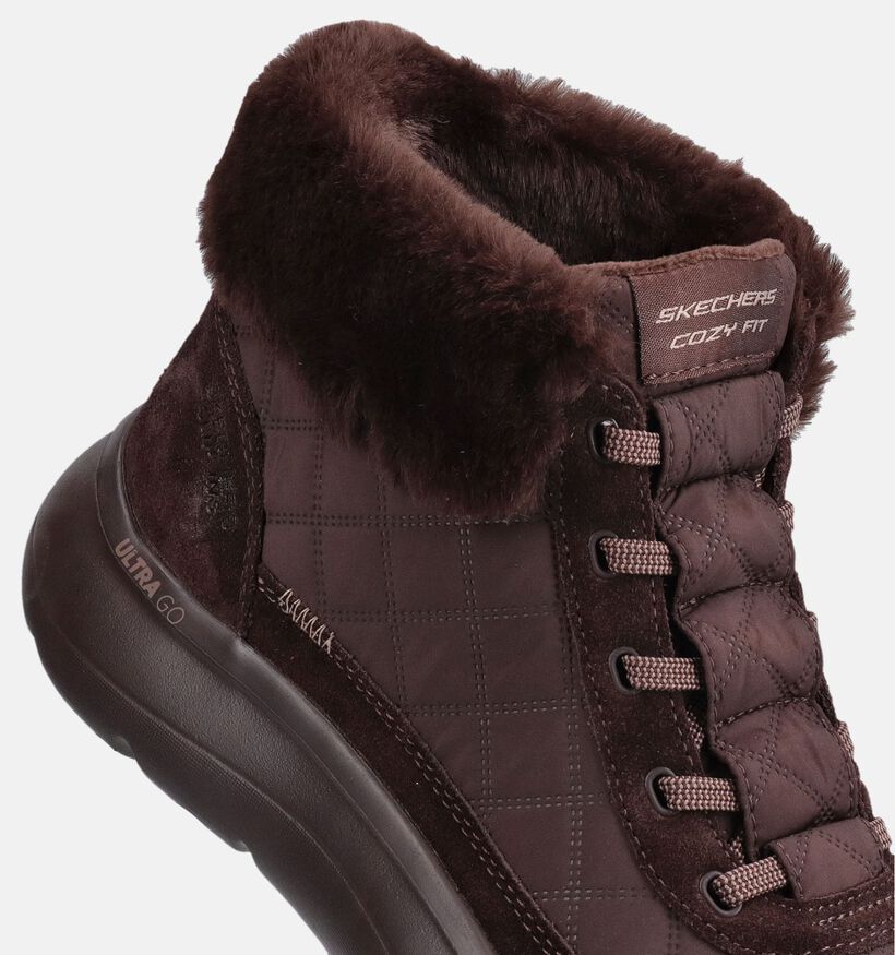 Skechers On-The-Go Encore Donkerbruine Boots voor dames (377983)