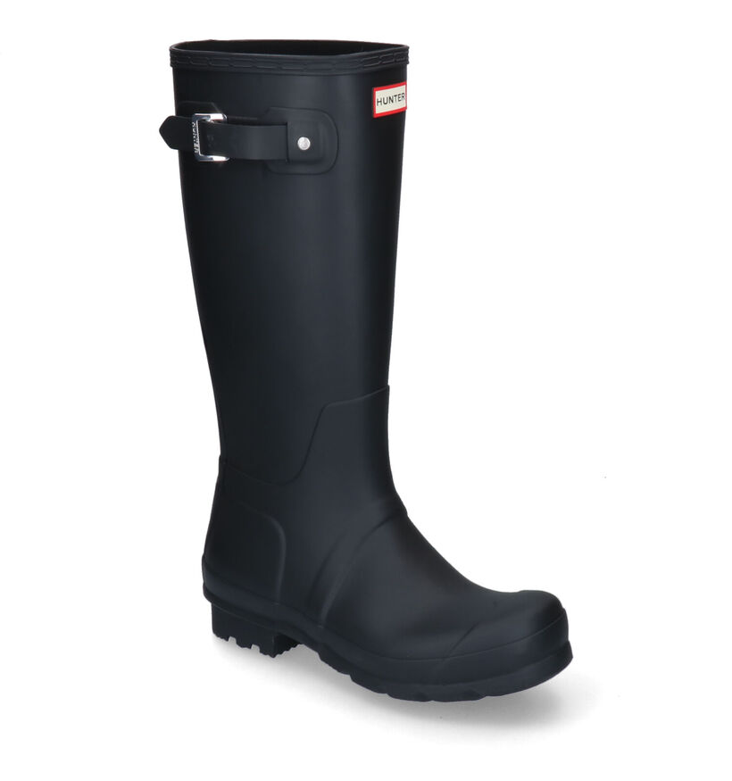 Hunter Mens Original Tall Zwarte Regenlaarzen in kunststof (300306)