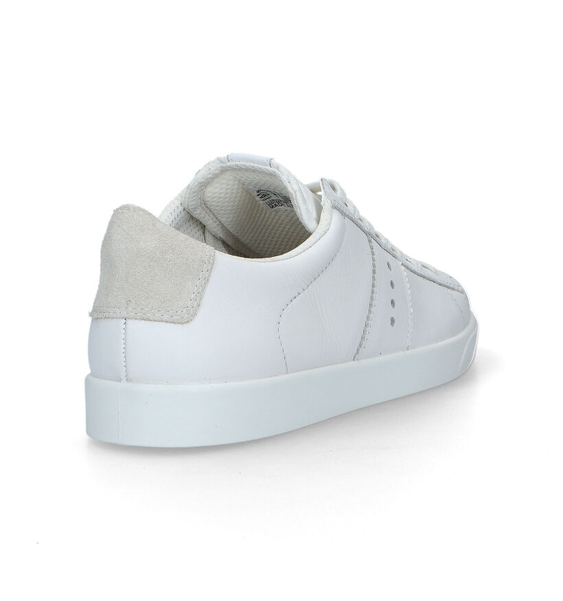 ECCO Street Lite Witte Veterschoenen voor dames (321153) - geschikt voor steunzolen