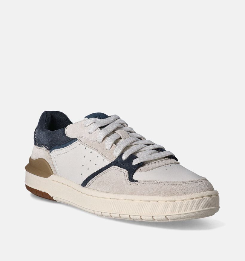 Clarks COURTLIFE 2 Witte Veterschoenen voor heren (354883) - geschikt voor steunzolen