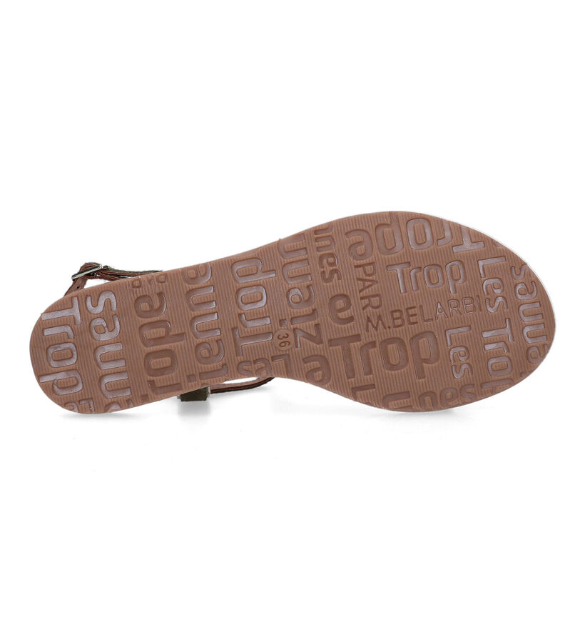 Les Tropeziennes Habuc Kaki Sandalen in nubuck (324764)