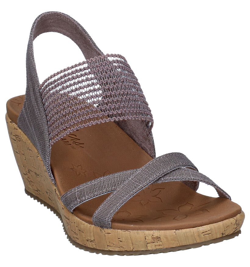 Skechers Beverlee Lila Sandalen in stof (292166)