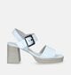 Gabor Best Fitting Sandales avec talon carré en Blanc pour femmes (340730)