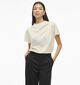 Vila Elmina Funnel Neck Ecru Blouse voor dames (382050)