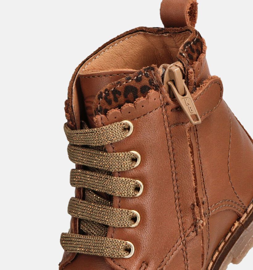 FR by Romagnoli Chaussures hautes en Cognac pour filles (364836) - pour semelles orthopédiques