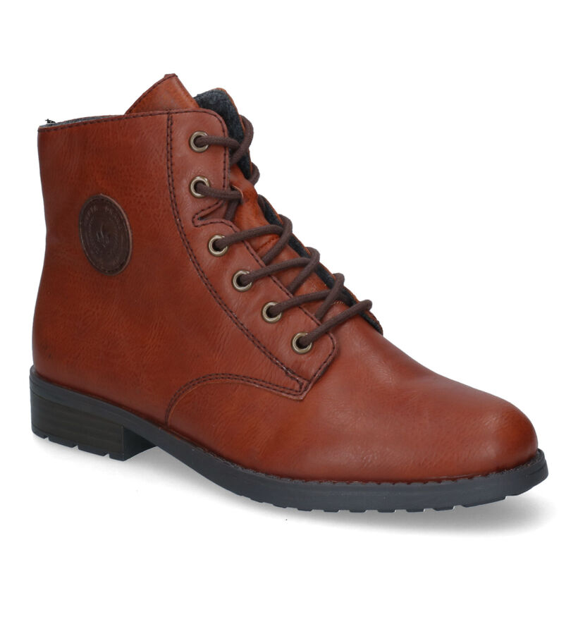 Rieker Cognac Bottines in kunstleer (315950)