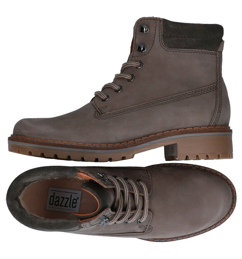 Dazzle Oranje Boots in nubuck (278832)