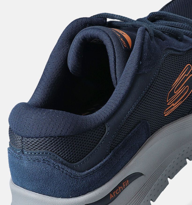 Skechers Arch Fit 2.0 The Keep Blauwe Sneakers voor heren (351856) - geschikt voor steunzolen