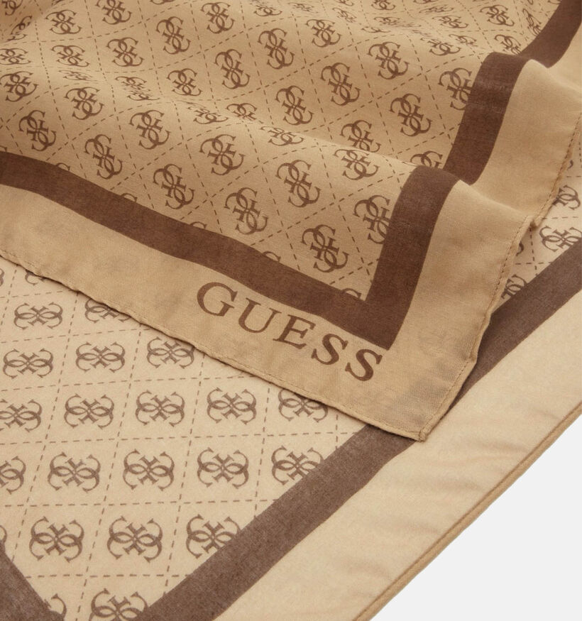 Guess Latte Logo Lichtbruine Sjaal voor dames (375895)