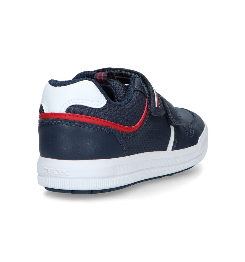 Geox Arzach Chaussures à scratch en Bleu pour garçons (351654) - pour semelles orthopédiques