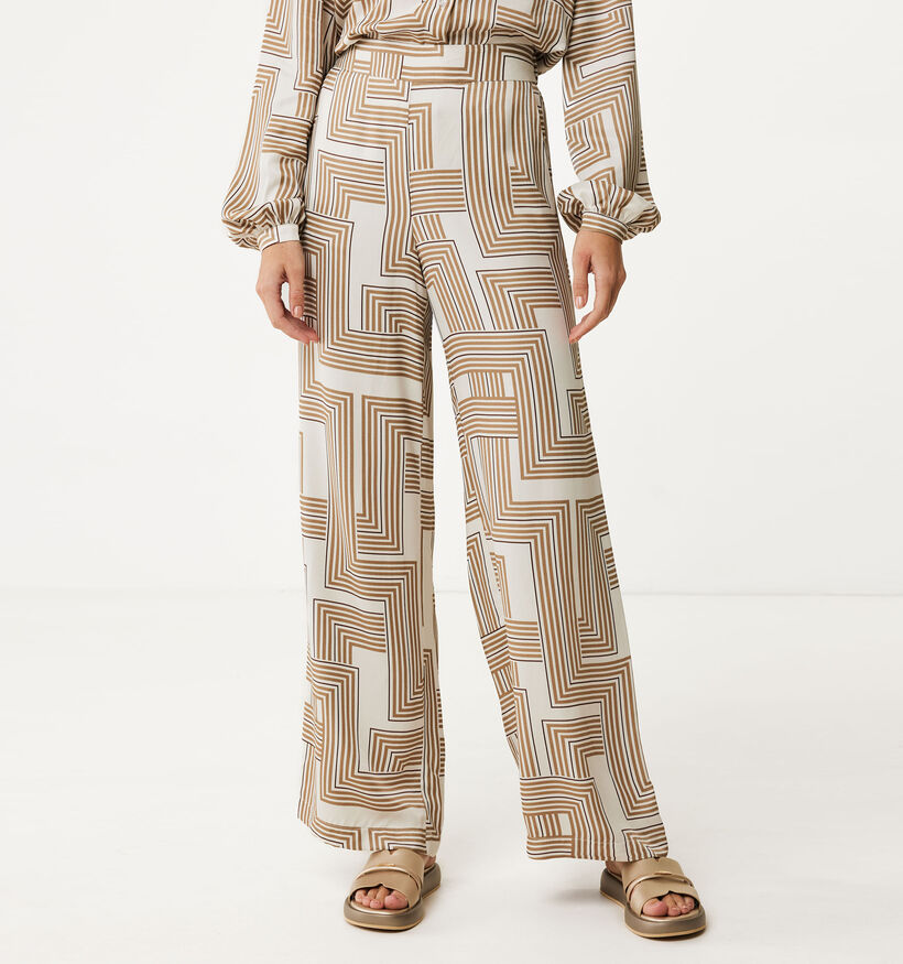 Mexx Bruine Wijde broek voor dames (353211)