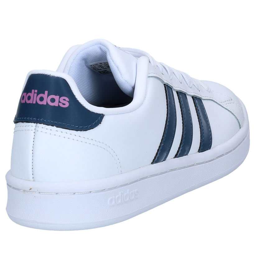 adidas Grand Court Witte Sneakers in kunstleer (284797)