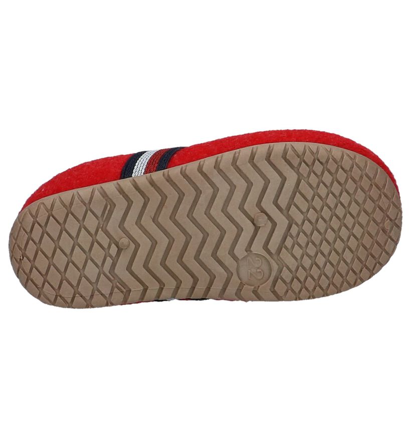 Tommy Hilfiger Pantoufles fermées en Rouge en textile (225268)