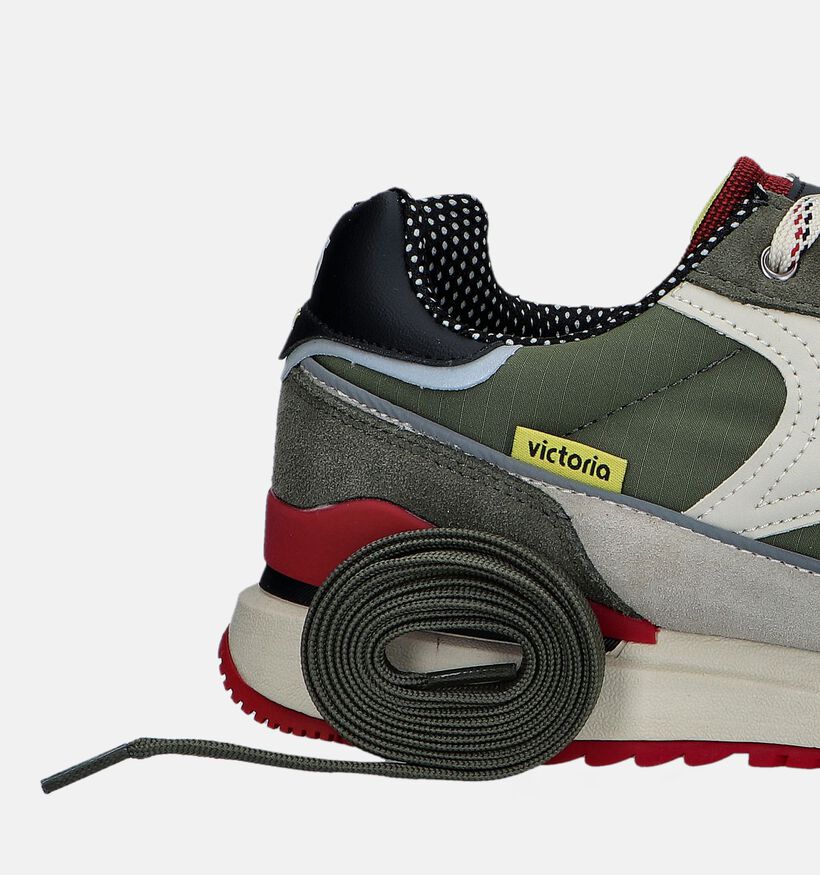 Victoria Kaki Veterschoenen voor heren (346507) - geschikt voor steunzolen