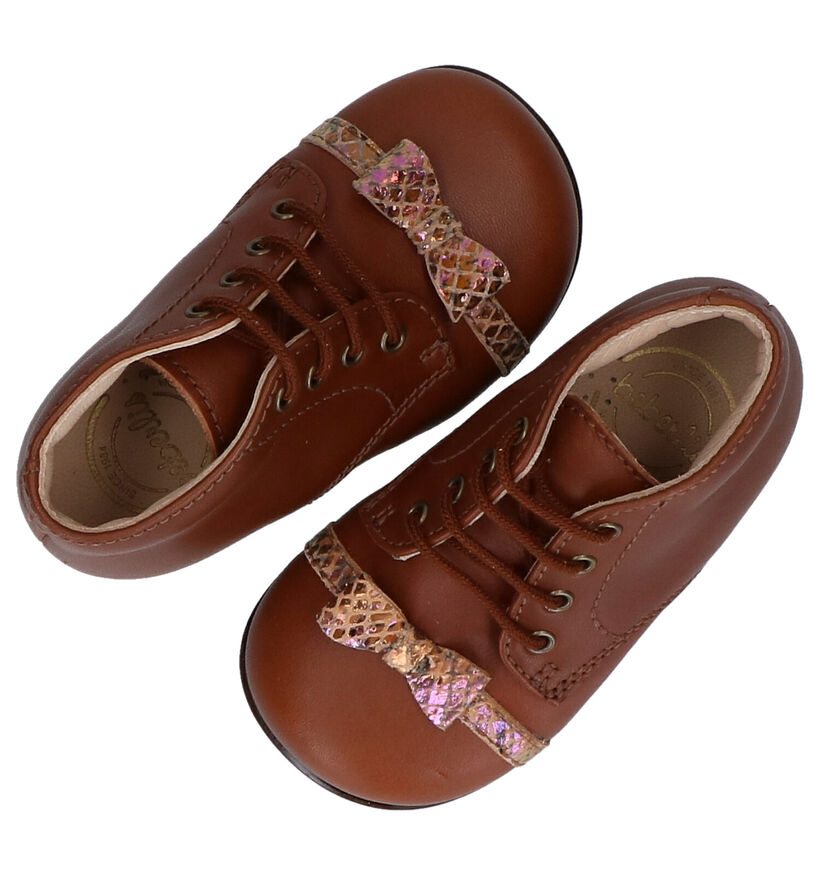 Beberlis Chaussures pour bébé  en Cognac en cuir (281144)