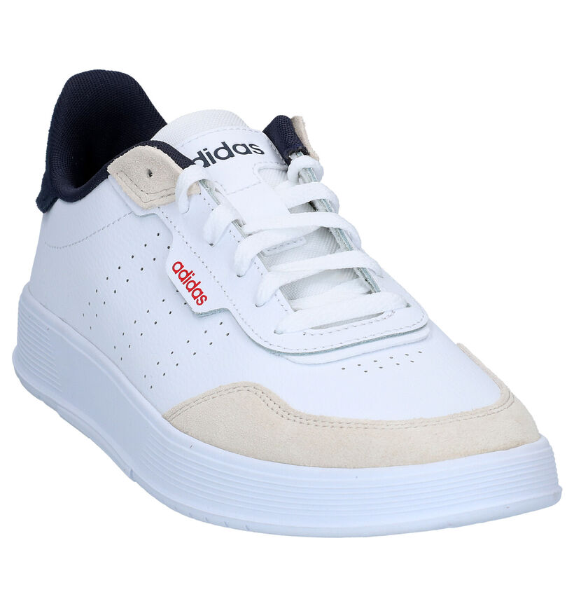 adidas Courtphase Baskets en Blanc en cuir (284830)