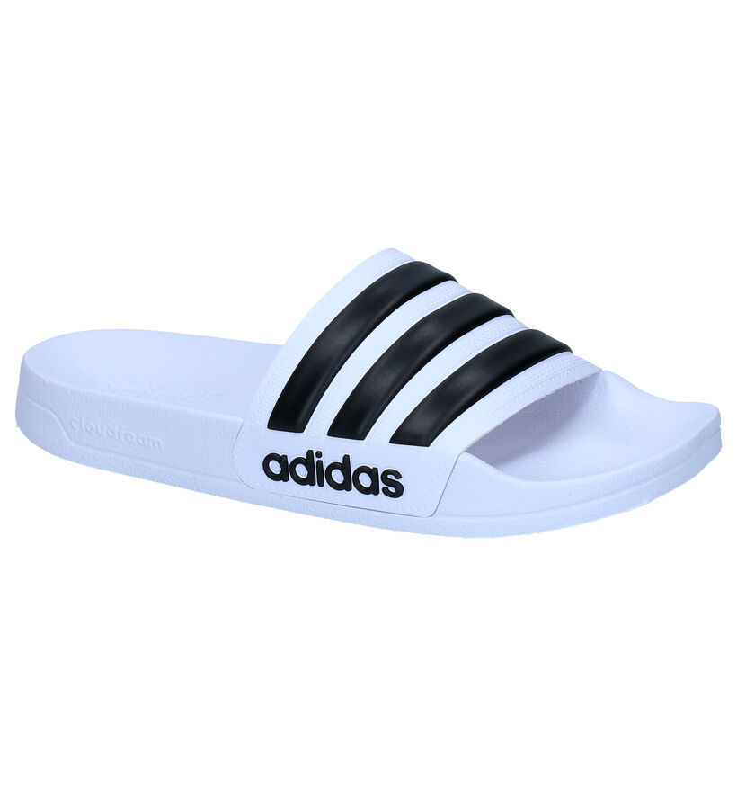 adidas Adilette Witte Badslippers in kunststof (290835)