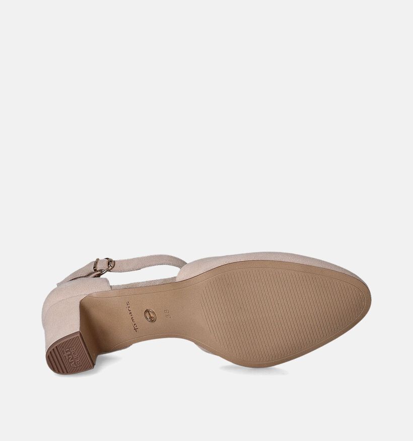 Tamaris Escarpins avec sangle en Beige pour femmes (351512)