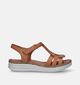 Hush Puppies Maki Cognac Sandalen Met Plateauzool voor dames (340162)