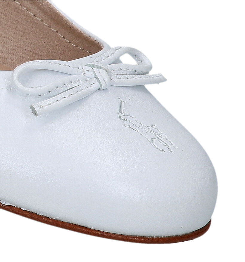 Polo Ralph Lauren Pony Ballet Ballerines en Blanc pour filles (320146)