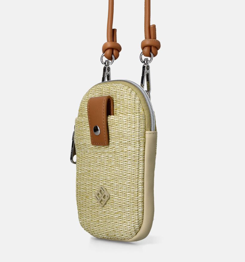Pepe Moll Rafia Geel Telefoontasje voor dames (359009)