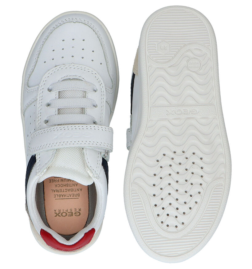 Geox DJRock Witte Sneakers in leer (287077)