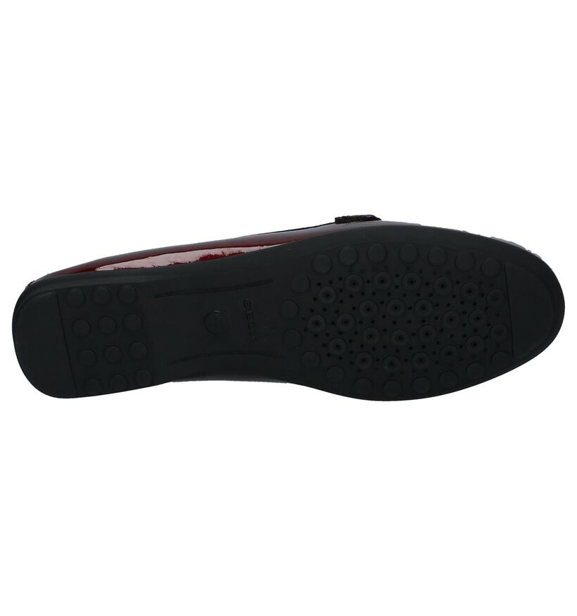 Geox Elidia Donker Rode Mocassins, , pdp