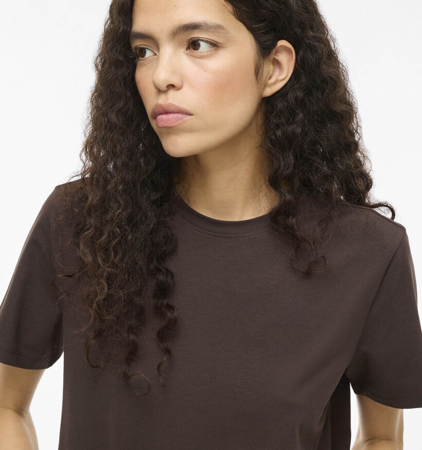 Vila Nora Donkerbruine T-shirt voor dames (378468)