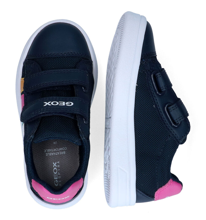 Geox Djrock Baskets en Bleu pour filles (304207) - pour semelles orthopédiques