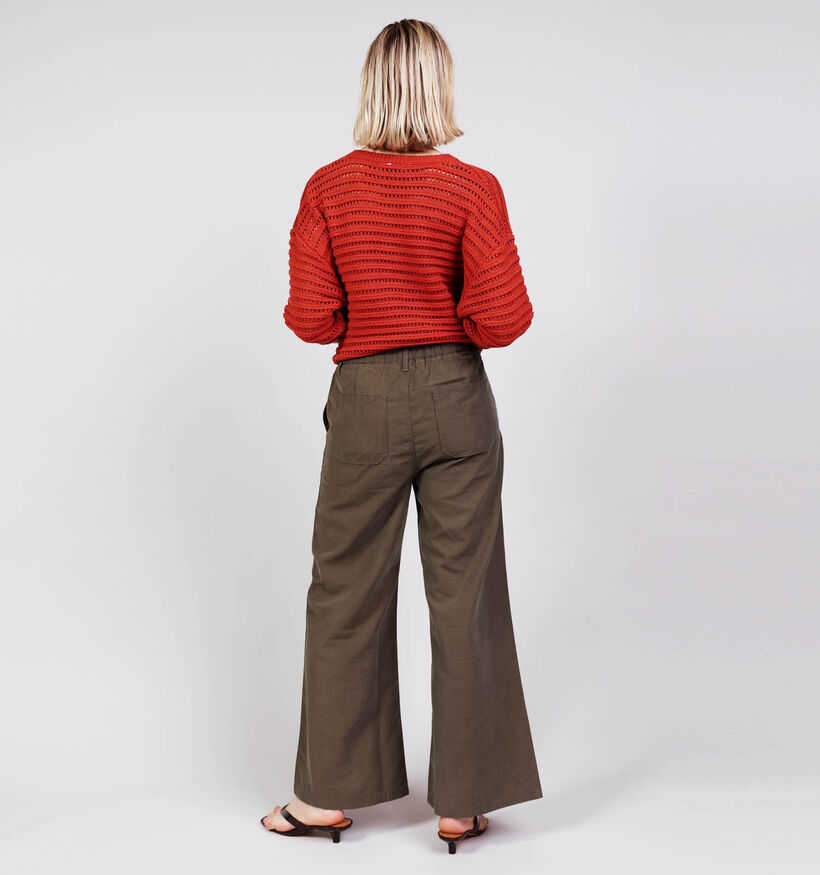 Rue Mazarine Buffalo Kaki Geklede Broek voor dames (374142)