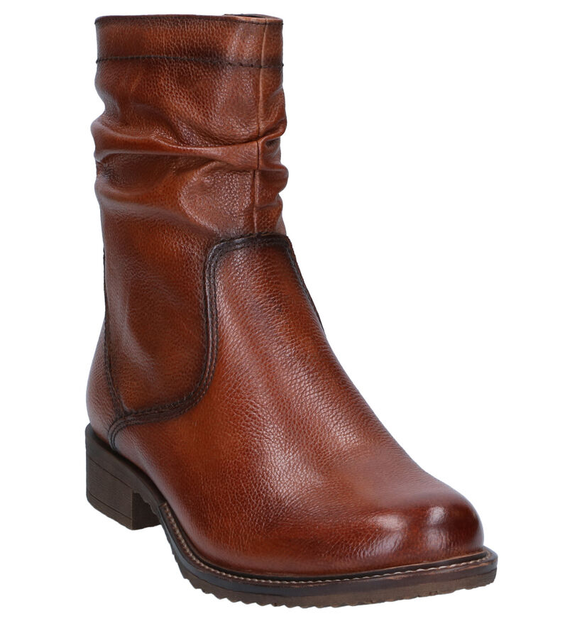 Tamaris Touch it Cognac Enkellaarzen in leer (296820)
