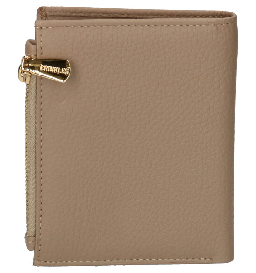 Crinkles Porte-monnaie zippé en Brun pour femmes (340524)
