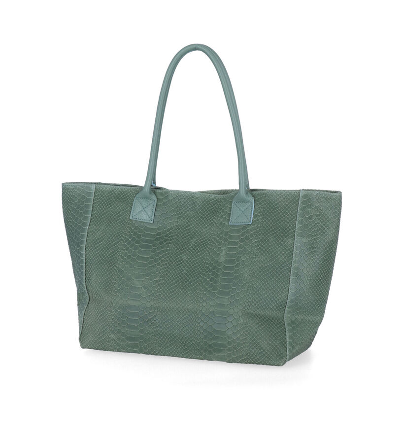 Zeen Lola Gele Shopper in leer (317400)