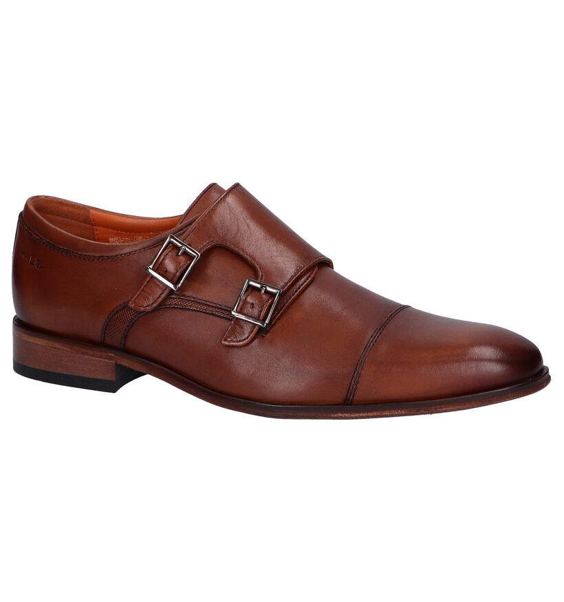 Van Lier Chaussures habillées en Cognac en cuir (247327)